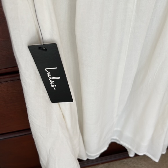 Lulus Daisy Petal Pickin Ivory Embroidered Dress (NWT) - Picture 9 of 11